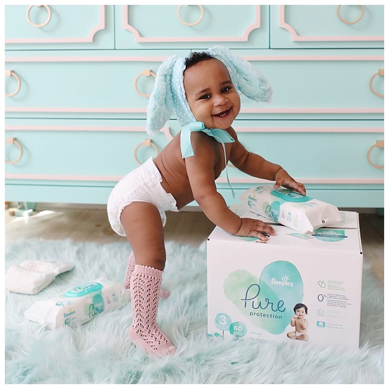 We love pampers pure
