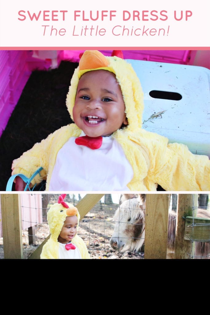 our baby dressed up for halloween as a chicken