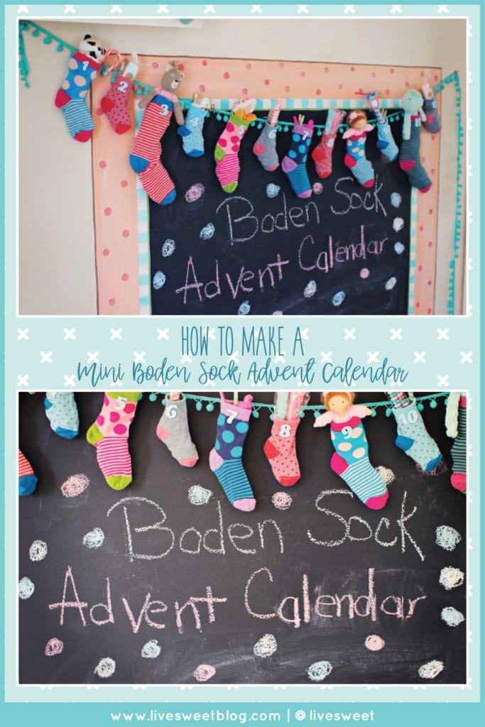 HowTo Make a Mini Boden Sock Advent Calendar! Live Sweet