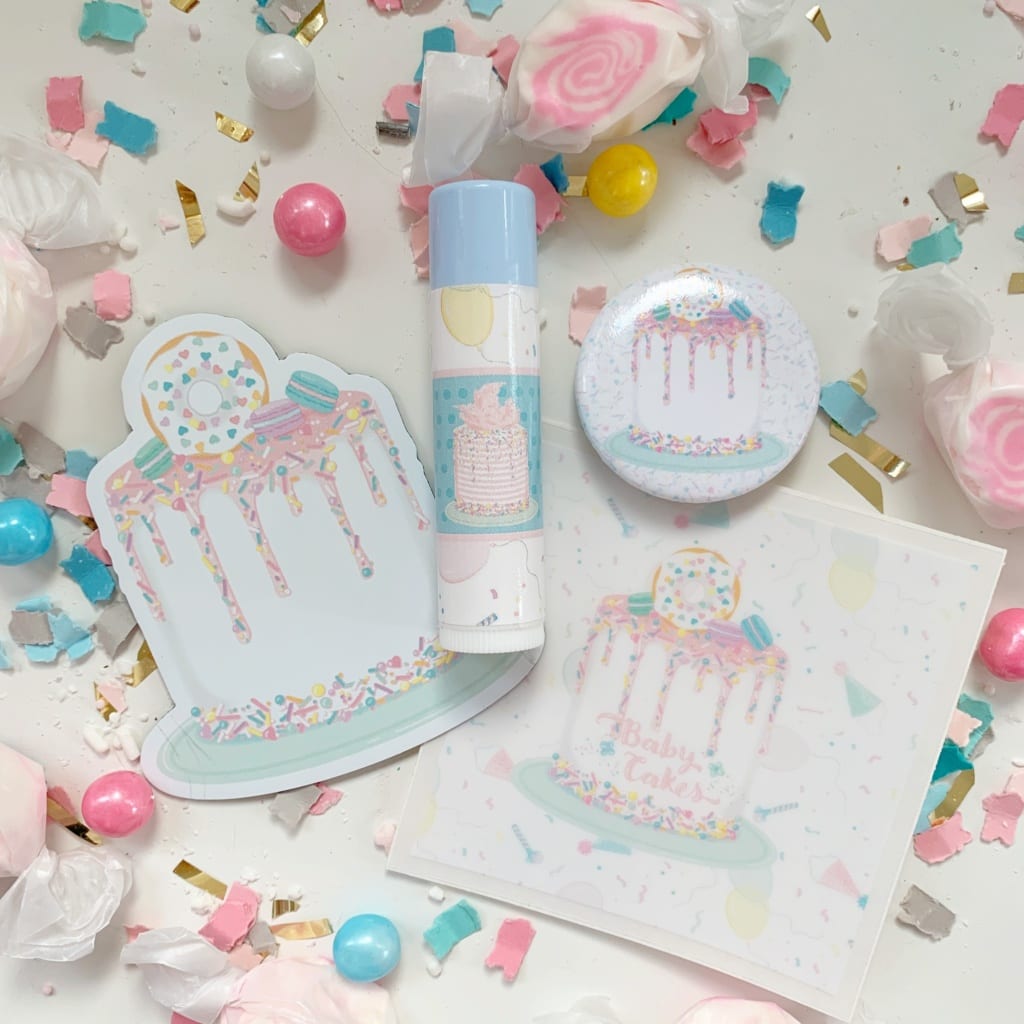 Live sweet web shop lip balm and button