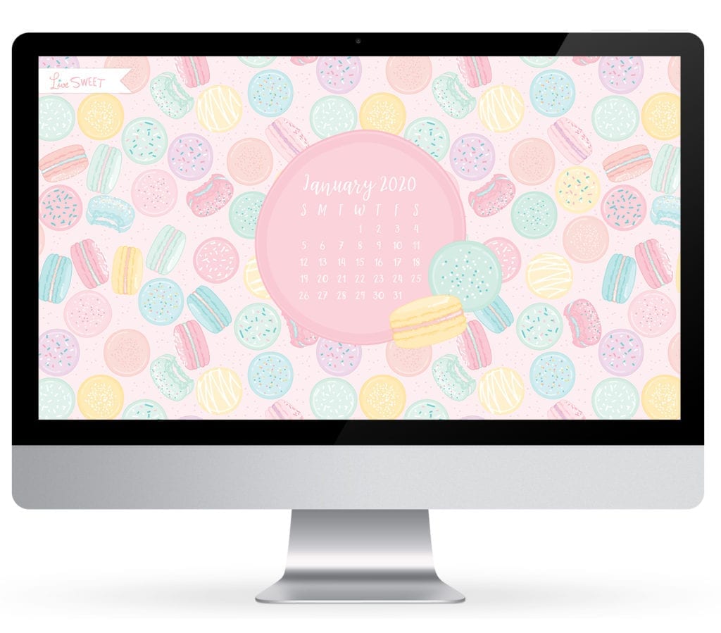 macaroon wallpaper January 2020