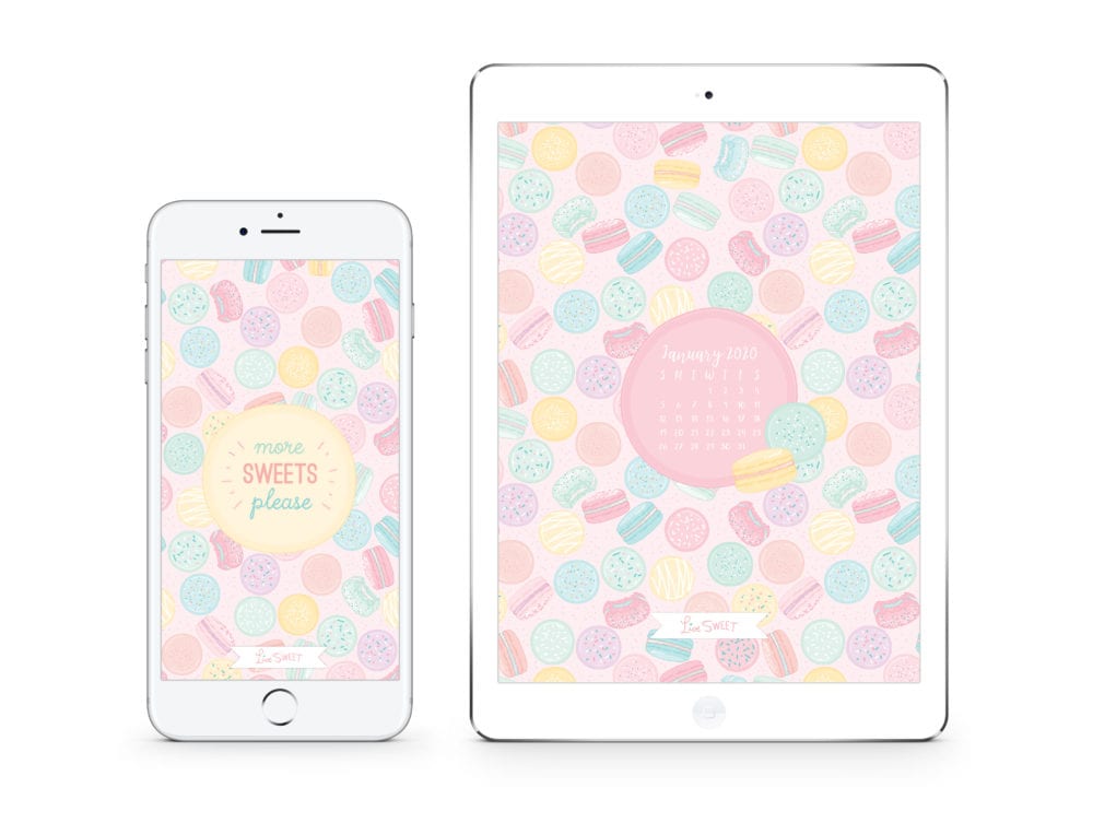 macaroon wallpaper January 2020