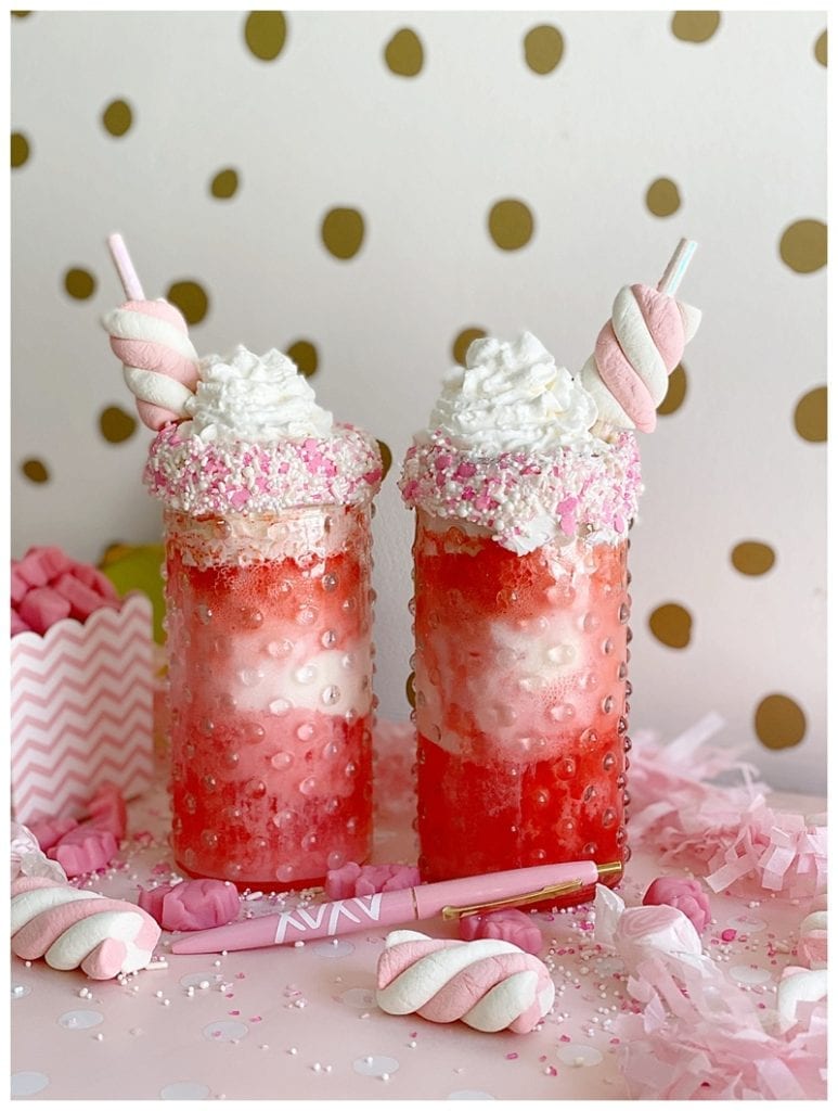 Valentine's Day Cupid's Potion Float A Live Sweet Recipe