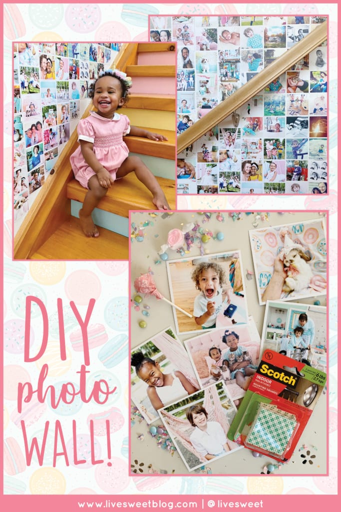 DIY PASTEL PHOTO WALL