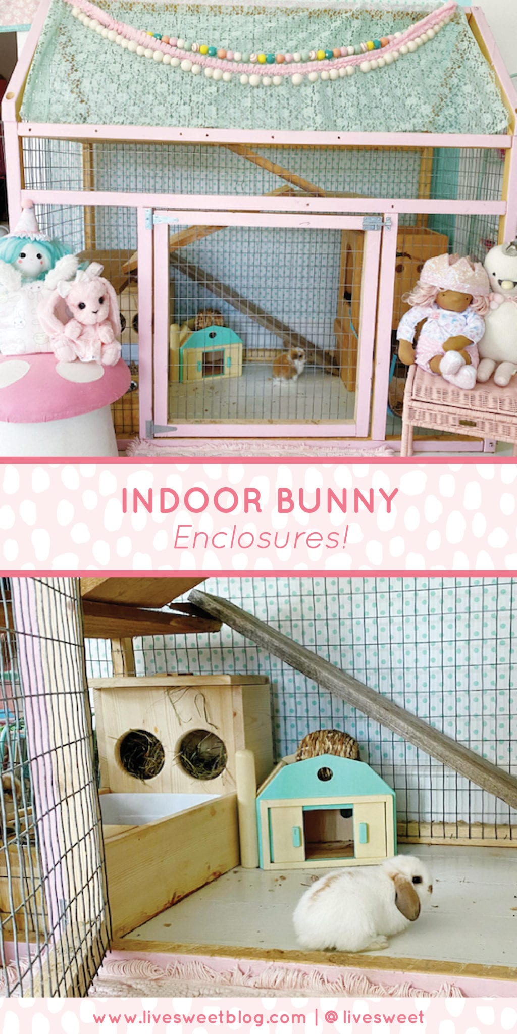 Indoor Homemade Bunny Enclosures by Live Sweet