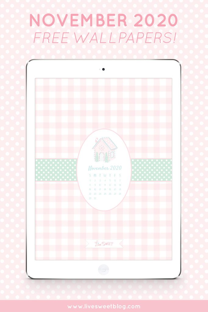 november 2020 wallpaper free gingerbread house pastel