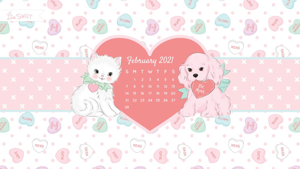 February 2021 Free Wallpapers!! - Live Sweet