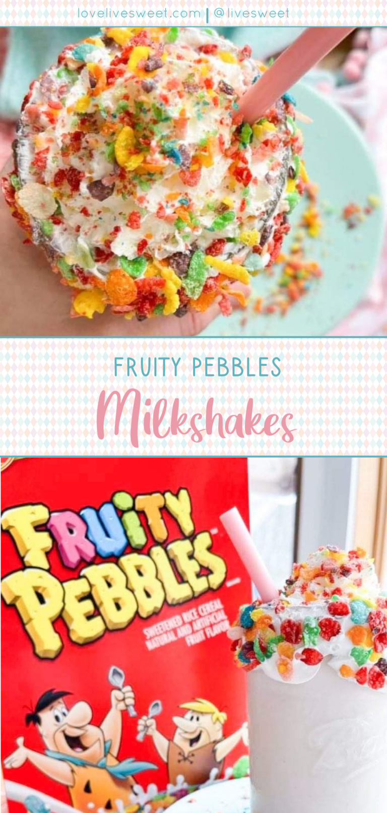 Fruity Pebbles Milkshake Live Sweet